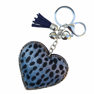 Animal Heart Keyring - Blue
